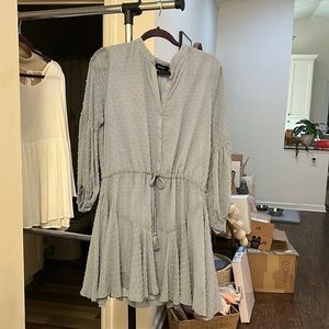 Swiss dot blue boutique dress